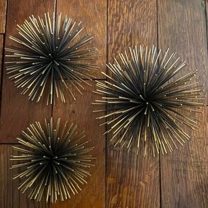 Target Black/Bronze Sea Urchins Starburst Wall Decor